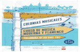 Colonias Musicales. Curso de música moderna y flamenco