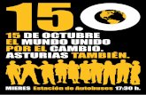 Carteles Manifestación 15-Octubre Mieres (Asturias)