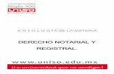 Derecho Notarial y Registral.