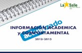 INFORMACION ACADEMICA UEHM-LA SALLE 2012-2013