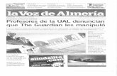reacción en Almería ante el articulo de The Guardian