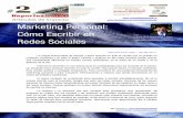 Marketing Personal: Cómo Escribir en Redes Sociales | Reportes Invoxx #02