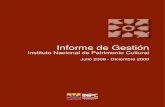 Informe de Gestión INPC 2009