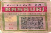 1945 Basauri Fiestas: programa de festejos