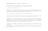 Decreto_ley7647 Normas de Procedimiento administrativo