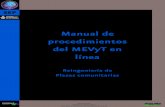 MEVyT en Línea - Manual Procedimientos