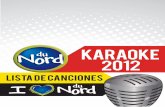 Listas de Canciones du Nord Karaoke2012
