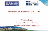 Informe Consultorio Empresarial  2013 B