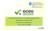 A administración electrónica nos concellos galegos 2008