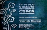 IV Ciclo Grandes Conciertos CSMA 09 Cuarteto Quiroga