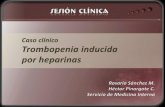 Trombopenia inducida por heparinas