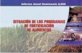 Fortificaci³n de Alimentos en Guatemala 2008