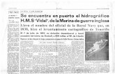 SE ENCUENTRA EN PUERTO EL HIDROGRÁFICO H.M.S. "VIDAL", DE LA MARINA DE GUERRA INGLESA