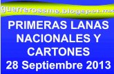Primeras Planas Nacionales y Cartones 28 Septiembre 2013