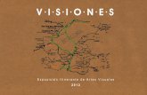 Catalogo Visiones, Exposición Itinerante de Artes Visuales. 2012
