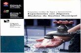 Experiencias de Modelos de Gestion Municipal WASH en el Ecuador