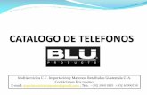 Catálogo de teléfonos y tablets Blu Agosto-Septiembre