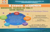 Invitacion al ii evento academcio especializacion en psicologia clinica universidad de san buenavent