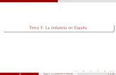 Tema 5. Industria en España