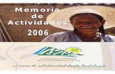 Memoria de actividades de ASPA 2006