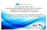 Análisis de las recomendaciones de la UIT sobre el espectro en la región América Latina