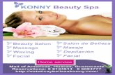 Portafolio de servicios salon de belleza y spa konny