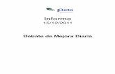Informe | Debate de Mejora Diaria | 15-12-2011