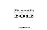 Memoria RSC de Banco Sabadell 2012