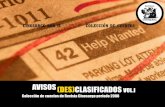 Avisos (Des)Clasificados Vol I - Colección de cuentos de Cinosargo 2008