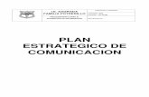 Plan estrategico de comunicaciones