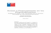 Acceso a financiamiento en los emprendimientos en Chile