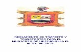 Reglamento de Transito y Transportes para el Municipio de Huejuquilla el Alto