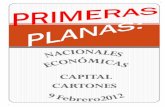 Primeras Planas Nacionales y Cartones 9 Febrero 2012