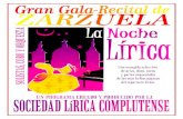 'La Noche Lírica' (Sociedad Lírica Complutense)