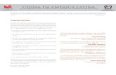 Boletín número 1 del Centro de Estudios Latinoamericanos sobre China (CELC)