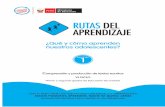 Rutas del aprendizaje Comunicación-Español Secundaria