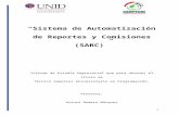 “Sistema de Automatización de Reportes y Comisiones (SARC)”