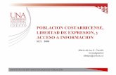 Presentación: Población costarricense, libertad de expresión y acceso a información