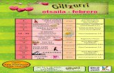 Cartel mensual febrero Giltzarri
