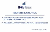 INEI  Precios Diciembre 2012