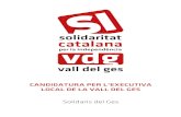 Candidatura "Solidaris del Ges" a la Assemblea Local