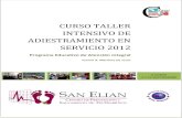 Programa X Curso Taller ¨San Elian¨Septiembre 2012