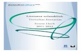 Literatur solasaldiak - Tertulias literarias 2011-2012