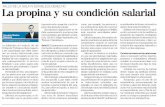 Viva 10 setiembre 2012 La propina y su condición salarial