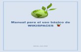 Manual basico para el uso de wikispaces