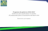 Elementos Principales del Programa de Gobierno 2013-2017