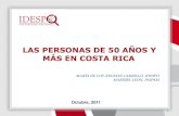 Las personas de 50 años y más en Costa Rica
