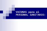 VACUNAS PARA EL PERSONAL SANITARIO
