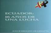 Libro Joyce Ginatta: Ecuador 16 años de lucha