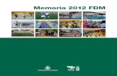 Memoria de la Fundación Deportiva Municipal 2012